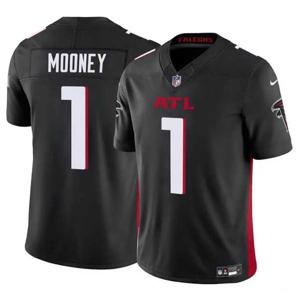 Youth Atlanta Falcons #1 Darnell Mooney Black 2024 F.U.S.E. Vapor Untouchable Limited Stitched Jersey Dzhi